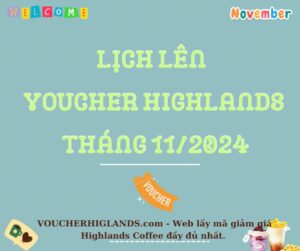 Lịch lên mã Highlands tháng 11-2024