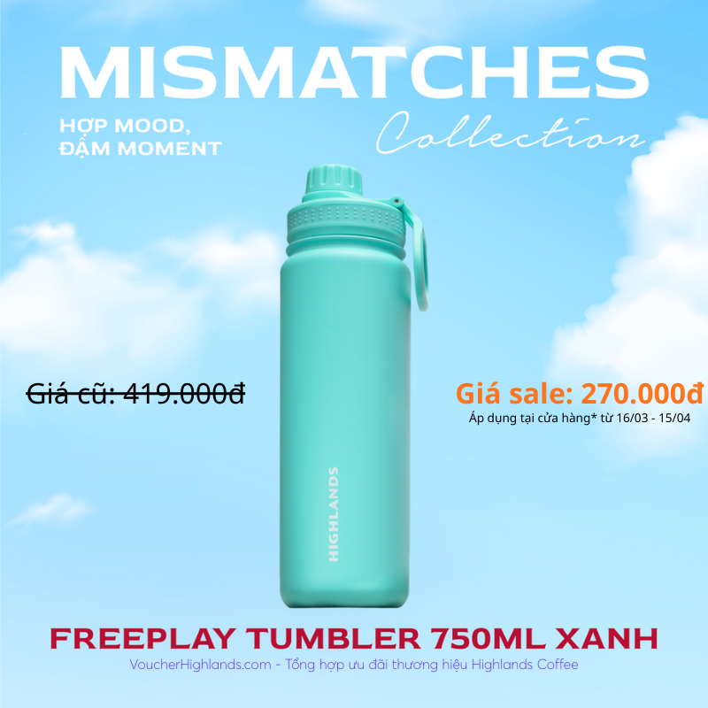 Bình giữ nhiệt FREEPLAY - Highlands Coffee