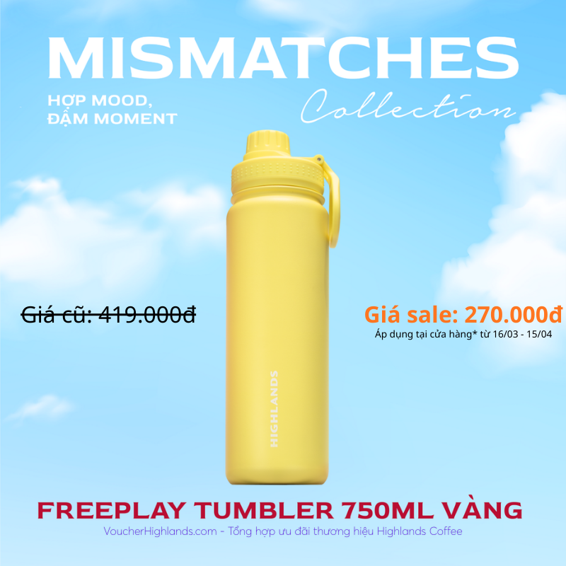 Bình giữ nhiệt FREEPLAY - Highlands Coffee