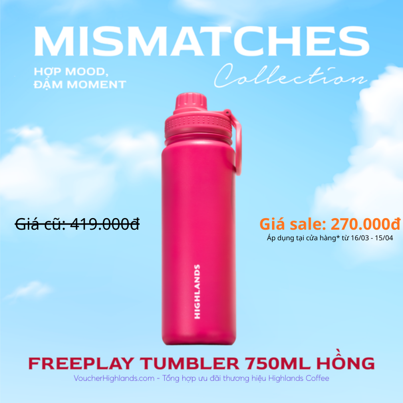 Bình giữ nhiệt FREEPLAY - Highlands Coffee
