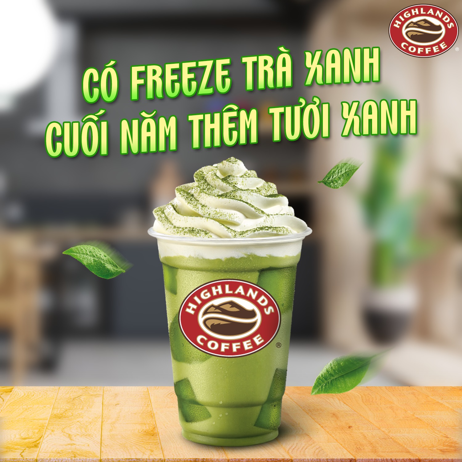 hình ảnh minh hoạ freeze trà xanh - highlands coffee