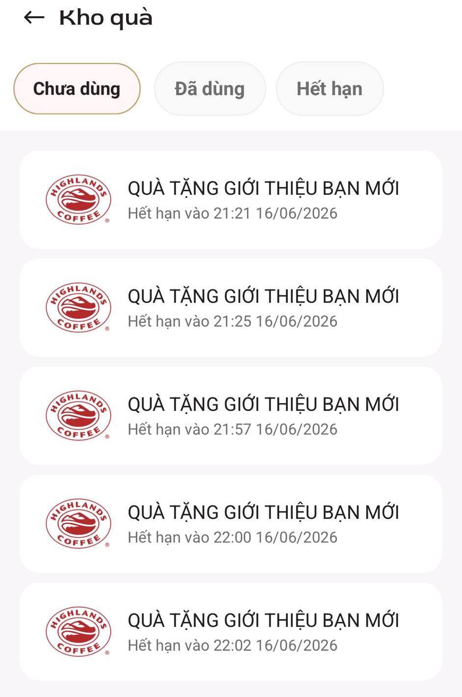 Từ 15/05/2026 giới thiệu bạn tải App Highlands Coffee sẽ được nhận 1 ly Phindi Choco 0đ