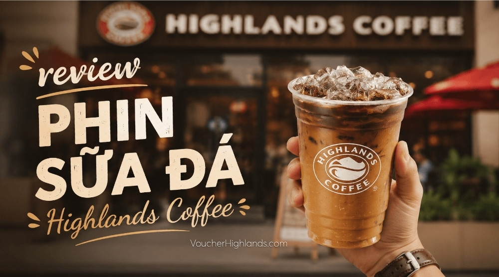 Review phin sữa đá highlands coffee mới nhất