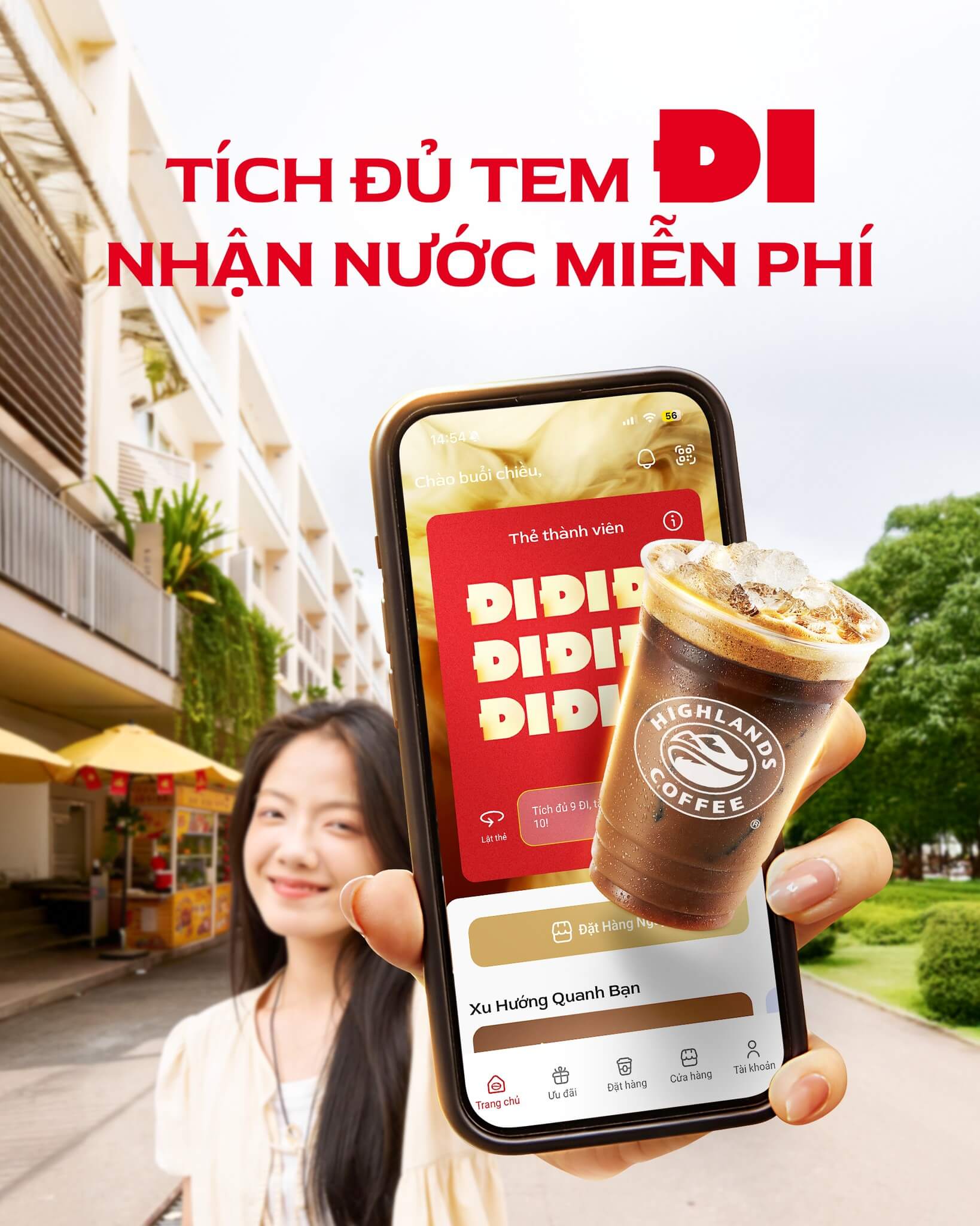 Chương trình tích tem nhận Cafe Highlands miễn phí