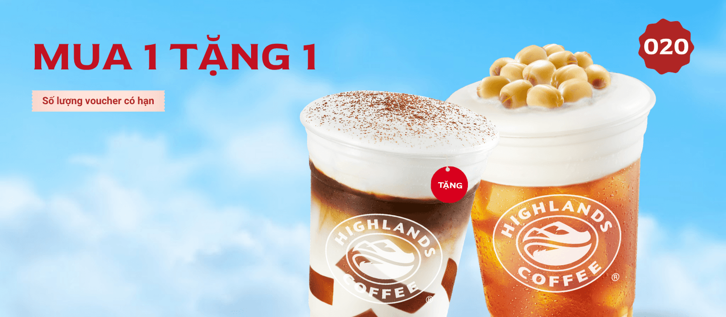 Lịch Săn Voucher Highlands Tháng 7 Mới Nhất 2026 – Cập Nhật Đầy Đủ Mã Giảm Giá 5 Voucher Highlands tháng 7 - mua 1 tặng 1