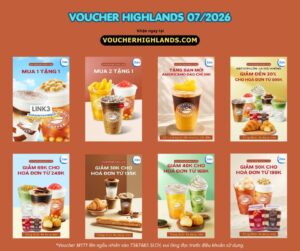 voucher highlands tháng 07 2026